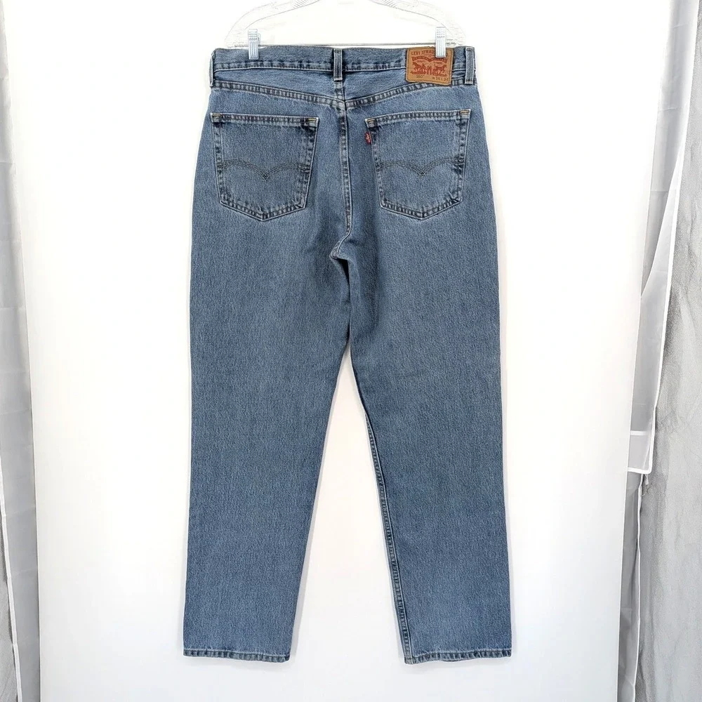Classic Straight‎ Leg Levi's 550 Vintage Wash Cotton Jeans W36 L34
